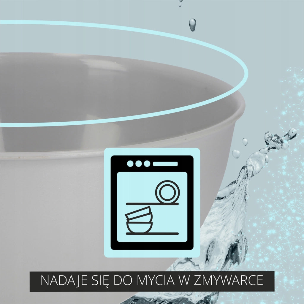 Ciotola da cucina in plastica KADAX 0,5 l, ciotola per macedonia piccola universale 13 cm