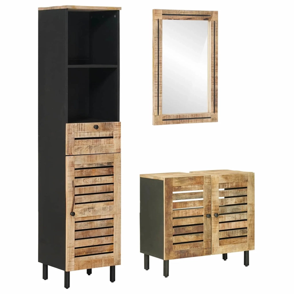 Set di Armadi da Bagno 3 pz Naturale 38 x 33 x 160 cm 3310166
