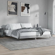 Giroletto-Struttura Letto Grigio Cemento 200x200 cm in Legno Multistrato 812977