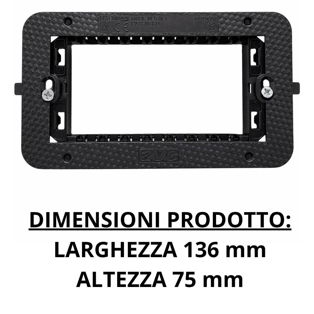 Supporto da incasso per moduli smart 44 per impianti elettrici *** numero posti 4 moduli, confezione 1