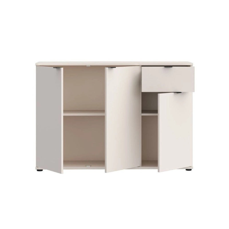 Mobile multiuso Segno con tre ante e 1 cassetto L 120 cm colore cashmere