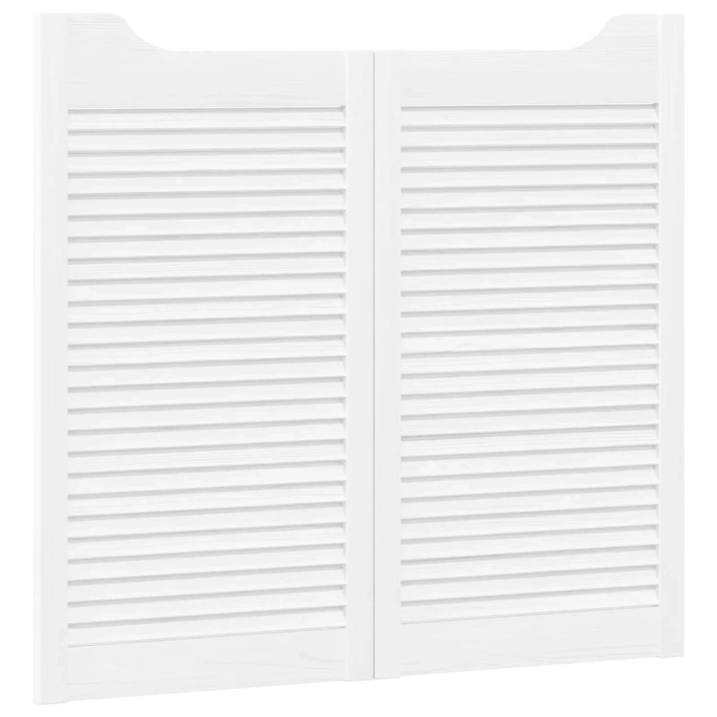 Porte Swing Bianco 90 x 40 cm Legno Massello di Pino 42047175