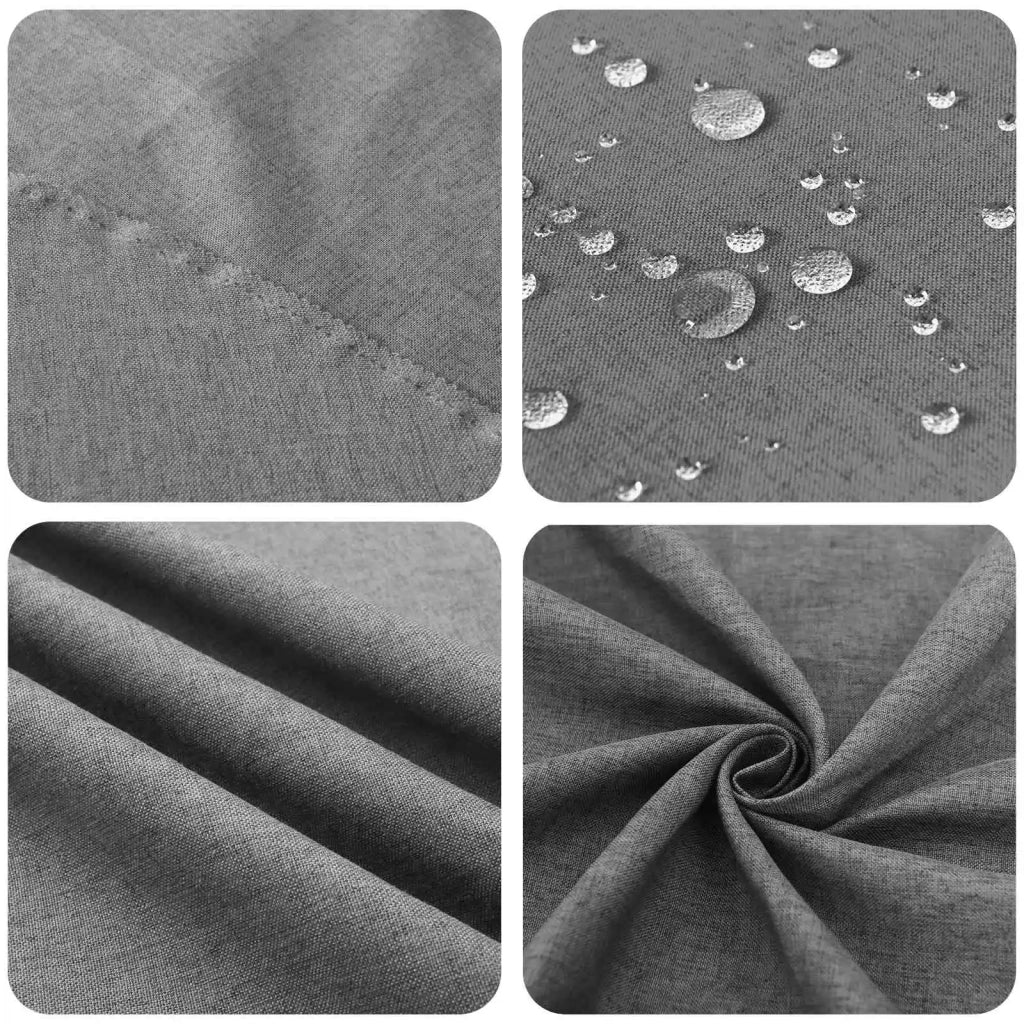 Tovaglia da Tavolo Rettangolare Grigio Chiaro 110 x 180 cm 42039961