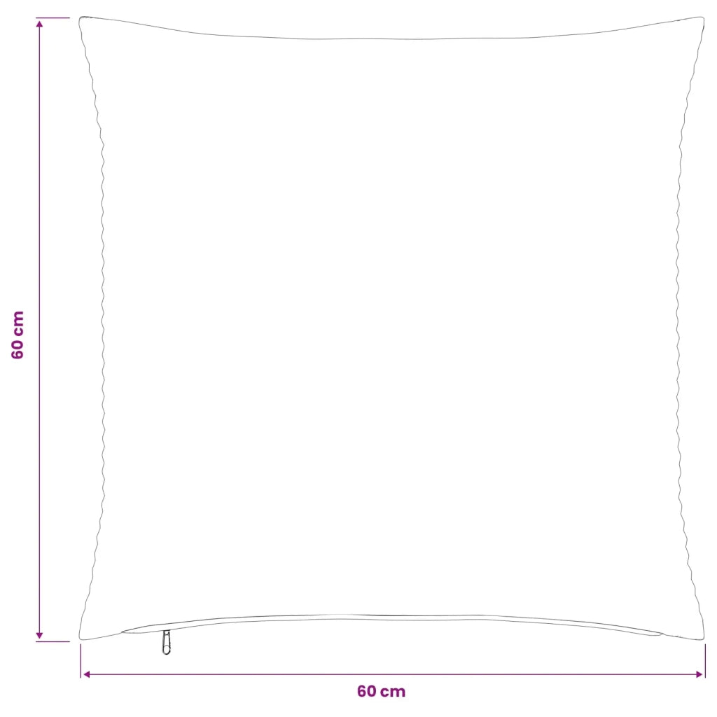 Federa 6 pcs HEERLEN Crema 60 x 60 cm corduroy 912614