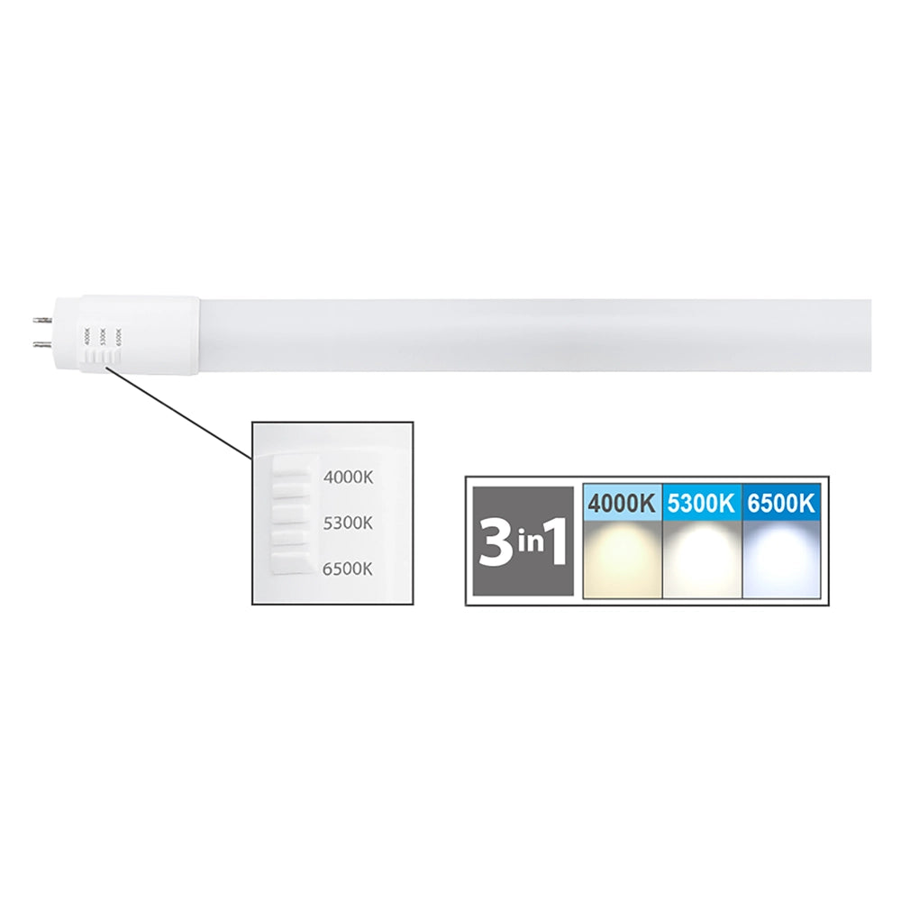 Neon lineare a led 120x2.6 cm tri-white