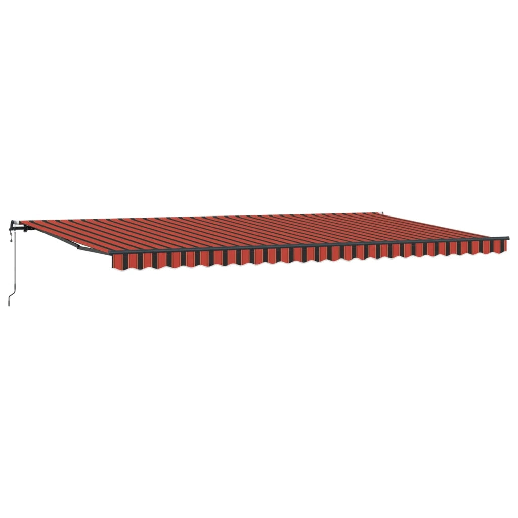 Tenda Retrattile arancione e marrone 600 × 350 cm 3331707
