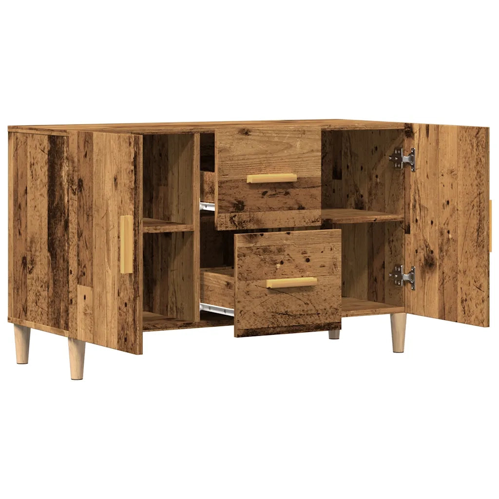 Credenza | Madia | Buffet da pranzo | Armadio da pranzo Legno Antico 100x36x60 cm in Legno Multistrato