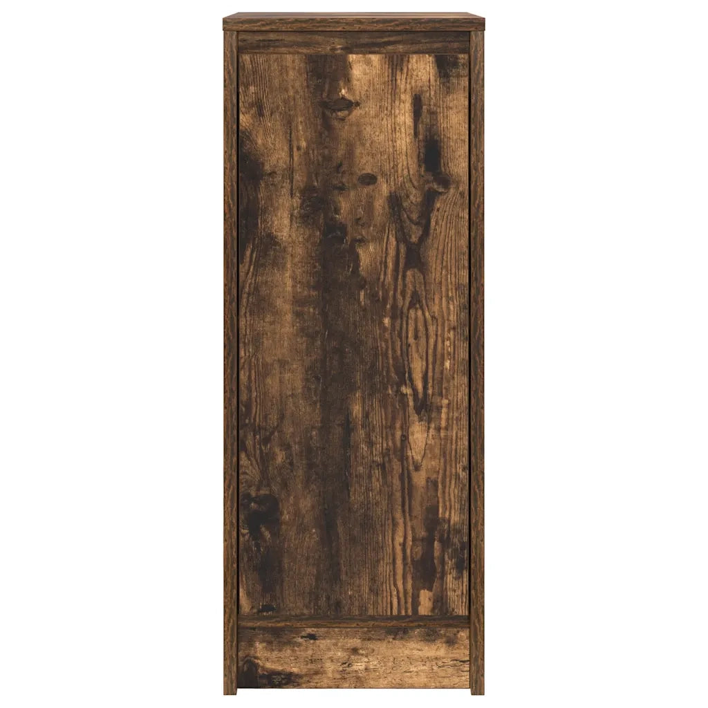 Credenza | Madia | Buffet da pranzo | Armadio da pranzo Rovere Fumo 29,5x34x76 cm in Legno Multistrato