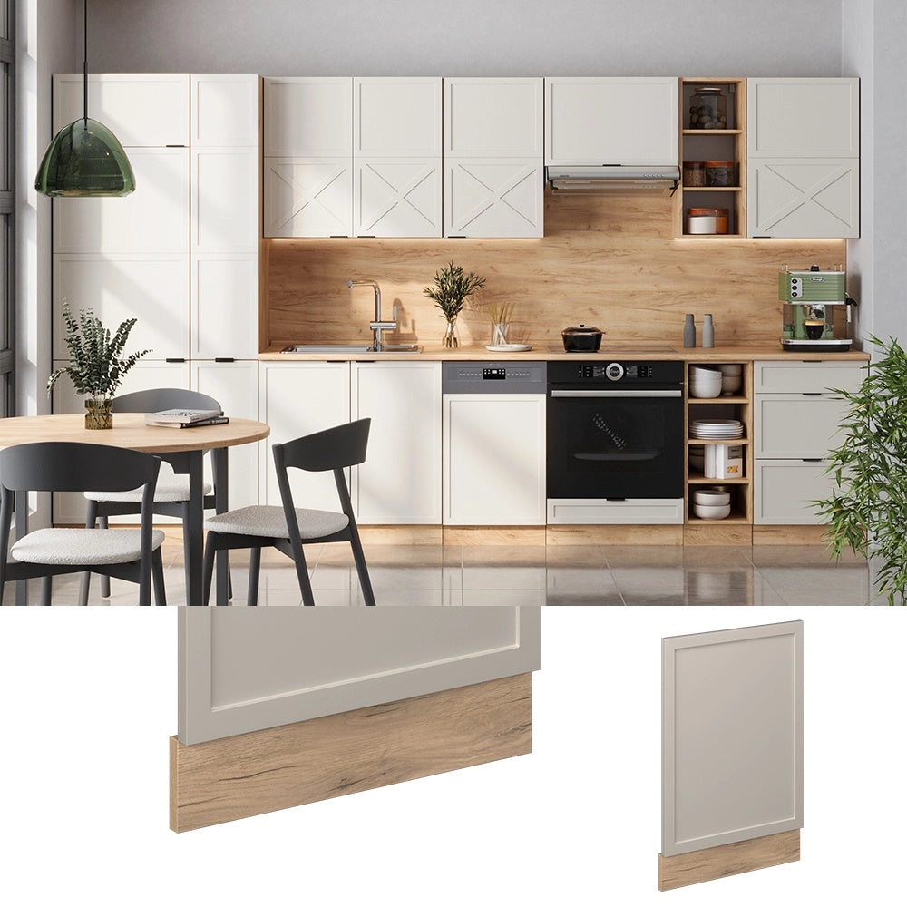 Pannello frontale Fame-Line GrigioBeige/Rovere dorato 45 cm, PL Rovere Vicco