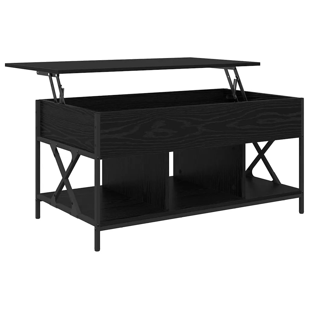 Tavolino da salotto | Tavolino da caff¨¨ | Tavolino da Soggiorno Rovere Nero 100 x 55 x 48.5 cm