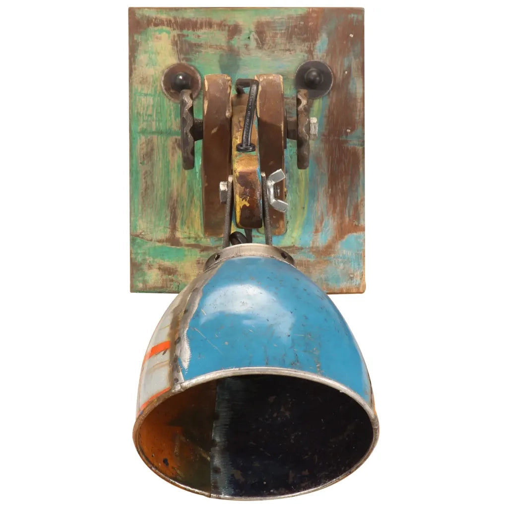 Lampada da Parete in Stile Industriale Rotonda Multicolore E27 344407