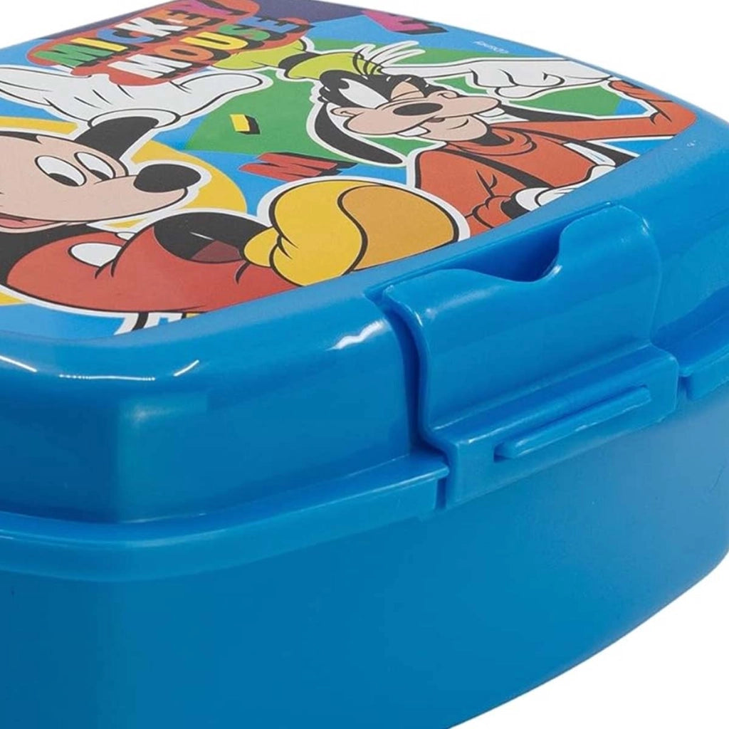 Contenitore per alimenti per bambini in plastica ultra resistente Celeste Mickey Mouse