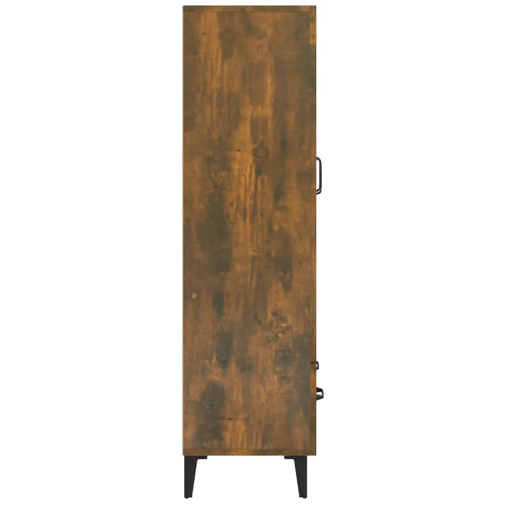 Credenza-Buffet-Armadio da cucina Rovere Fumo 70x31x115 cm in Legno Multistrato 831564