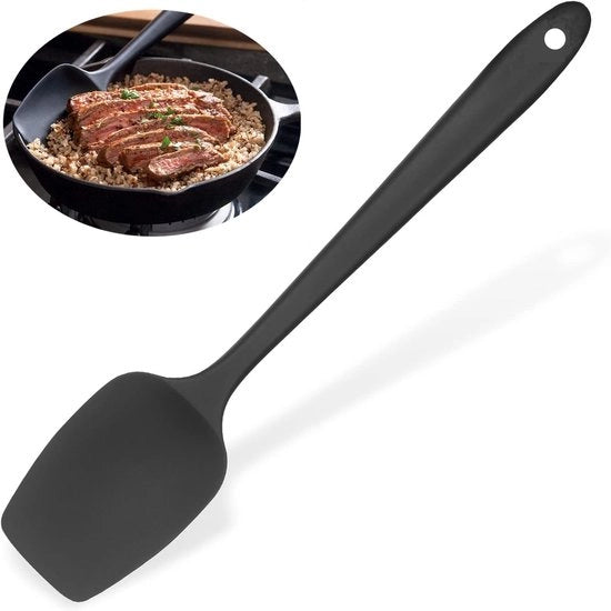 Silicone Spatola Resistente al Calore - Progettata ergonomicamente - Resistente al Lavastoviglie - Libera da BPA - Maniglia Antiscivolo - Adatta per l'Uso con Cibi - Spatola per Cucina