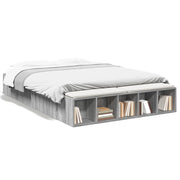 Letto matrimoniale | Letto per adulti | Giroletto Grigio Sonoma 140x200 cm in Legno Multistrato