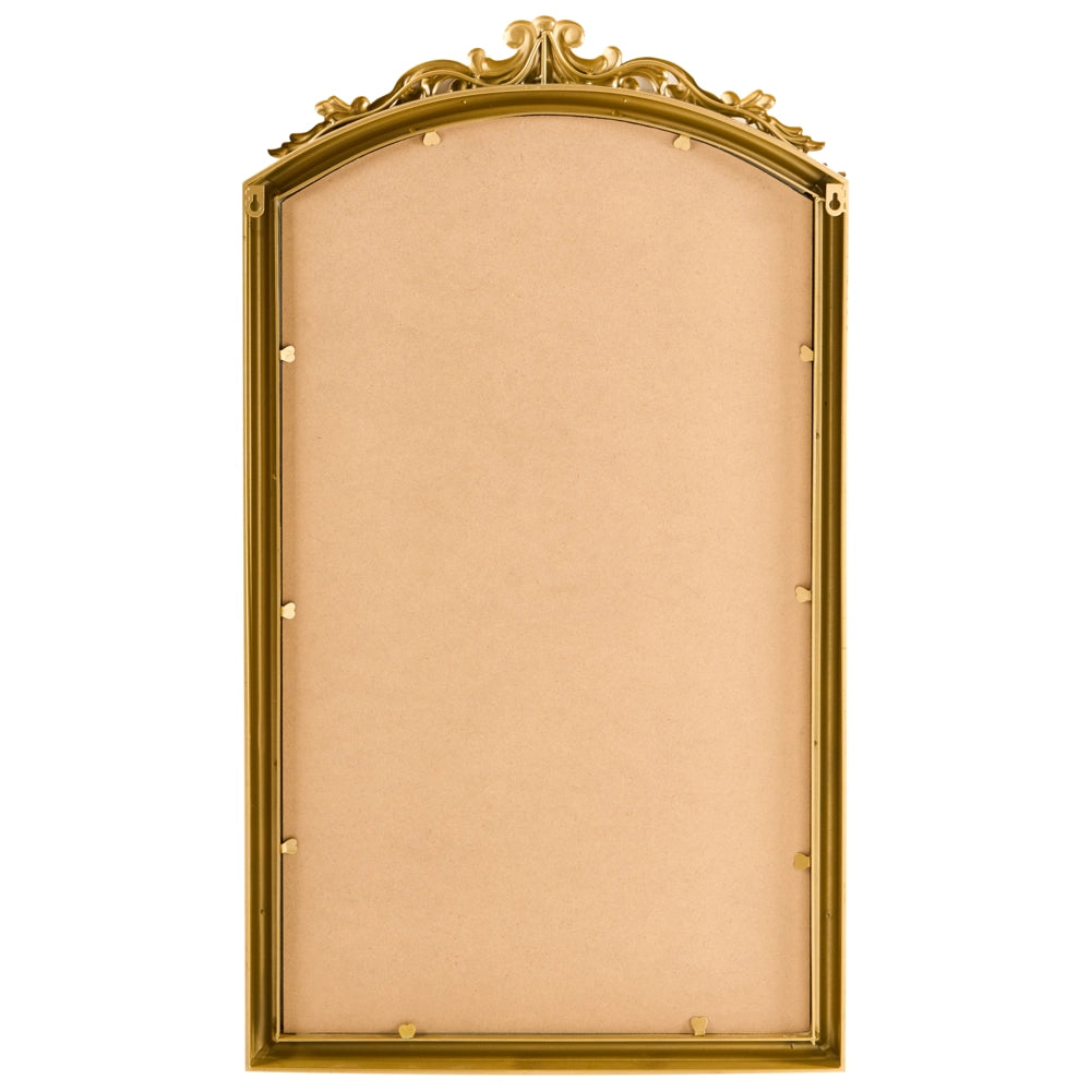 Specchio da parete in metallo dorato Grande specchio da appendere Camera da letto Soggiorno Corridoio Stile tradizionale