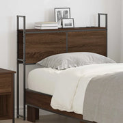 Testiera con Stazione di Carica e Storage Rovere marrone 859789