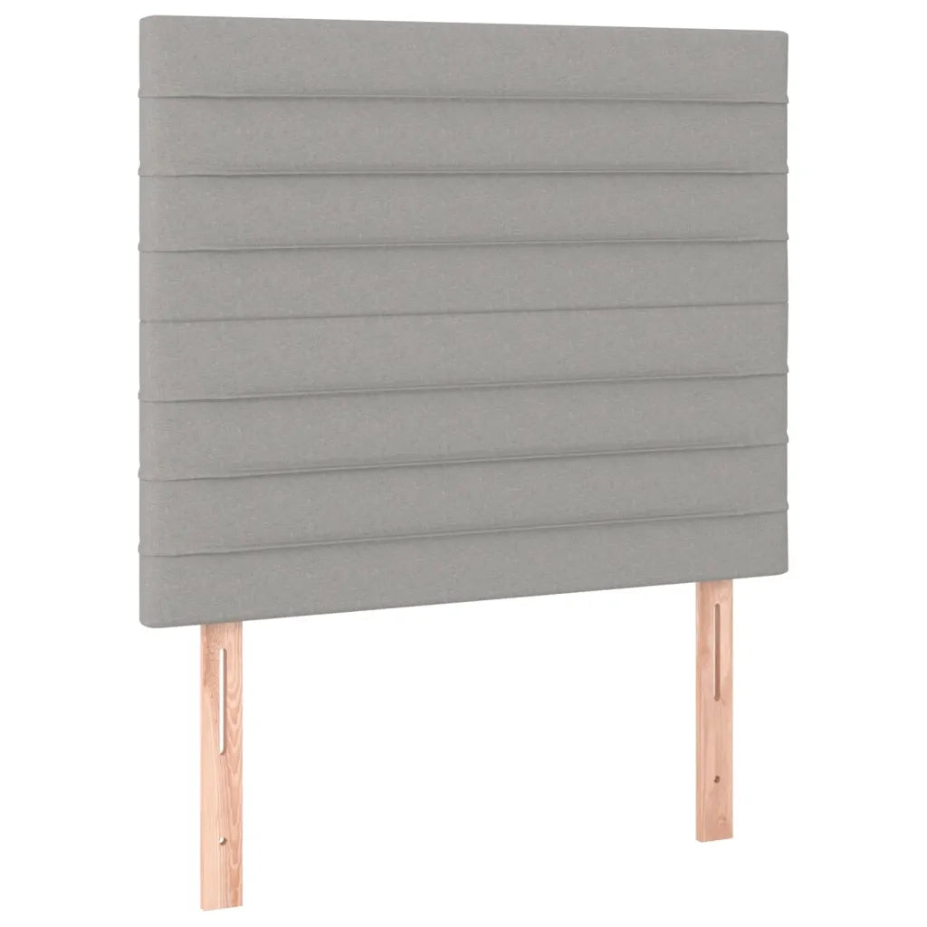 Letto a Molle Materasso e LED Grigio Chiaro 120x200 cm Tessuto 3134941