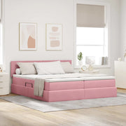 Letto con Contenitore con materasso Rosa 90 x 200 cm