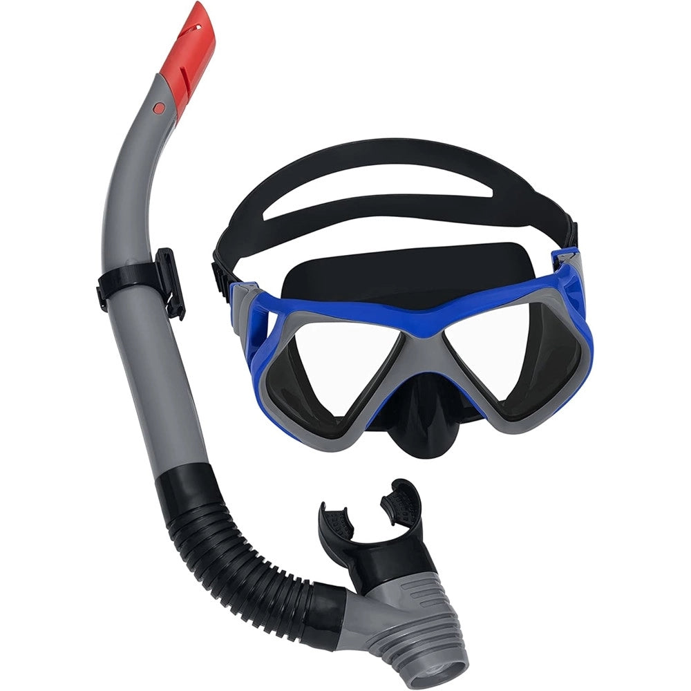 Trade Shop - Set Maschera Boccaglio Da Snorkeling Dominator Pro 24069 Per Ragazzi Adulti 14+ Anni -