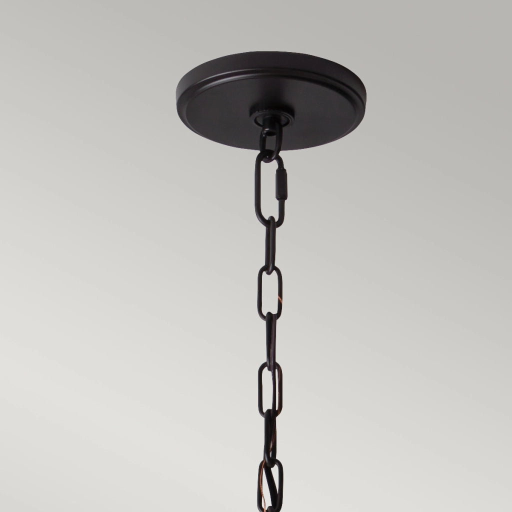 Lampada a sospensione Feiss Bluffton bronzo 3xE27 Ø50,8cm