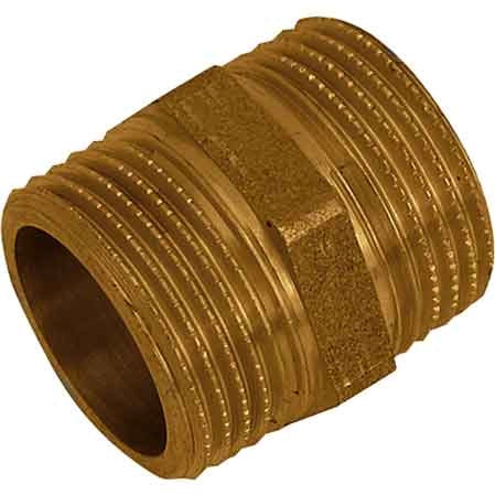 NIPLES 5 FILETTI OTTONE GIALLO 1/2x1/2 - MADE IN ITALY