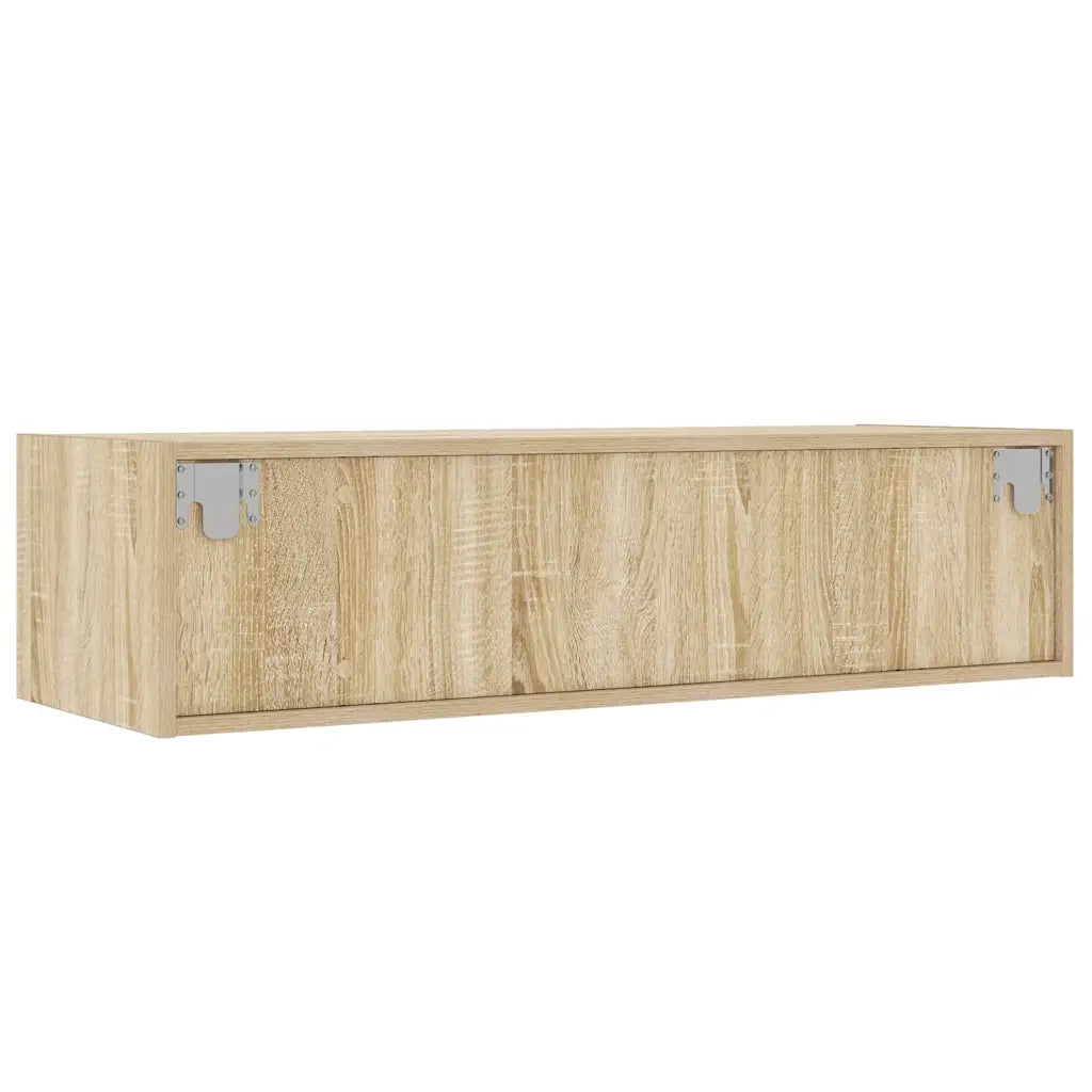 Mobile Porta TV con Luci LED Rovere Sonoma 100X35,5x25 cm 860240