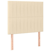 Testiera | Testata Crema 100x5x118/128 cm Tessuto