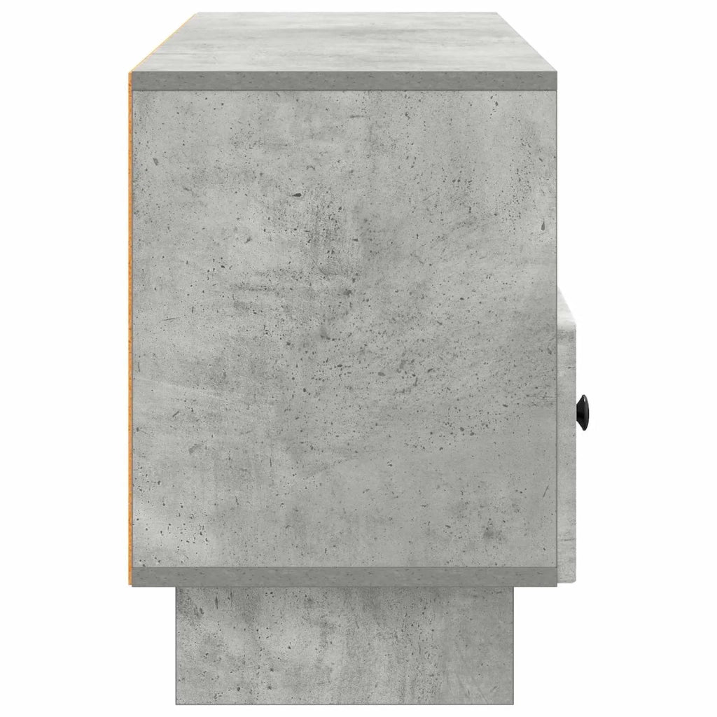 Mobile TV con cassetto-Credenza per TV Grigio Cemento 102 x 34,5 x 50 cm 687771