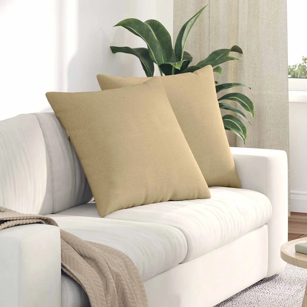 Cuscini da Divano 2 pz | Cuscini per sedie Grigio Verde 60 x 60 cm