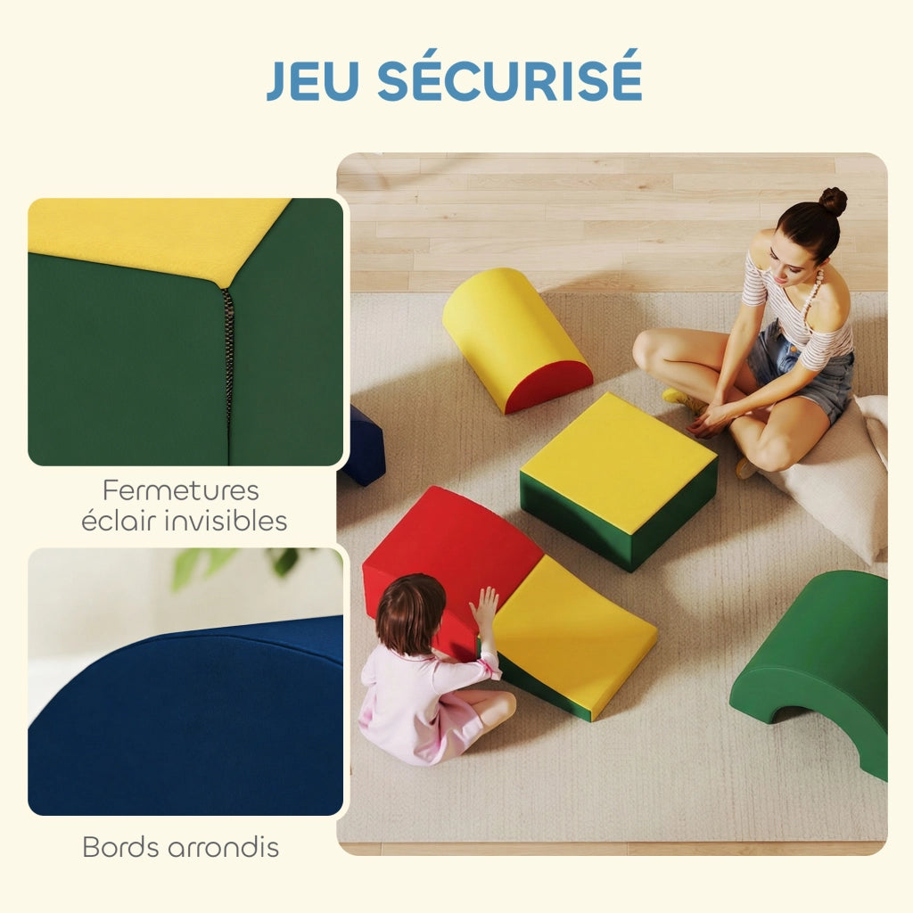 Tappeto per motricit¨¤ 5PCS in schiuma EVA ¨C Minimal ¨C multicolore