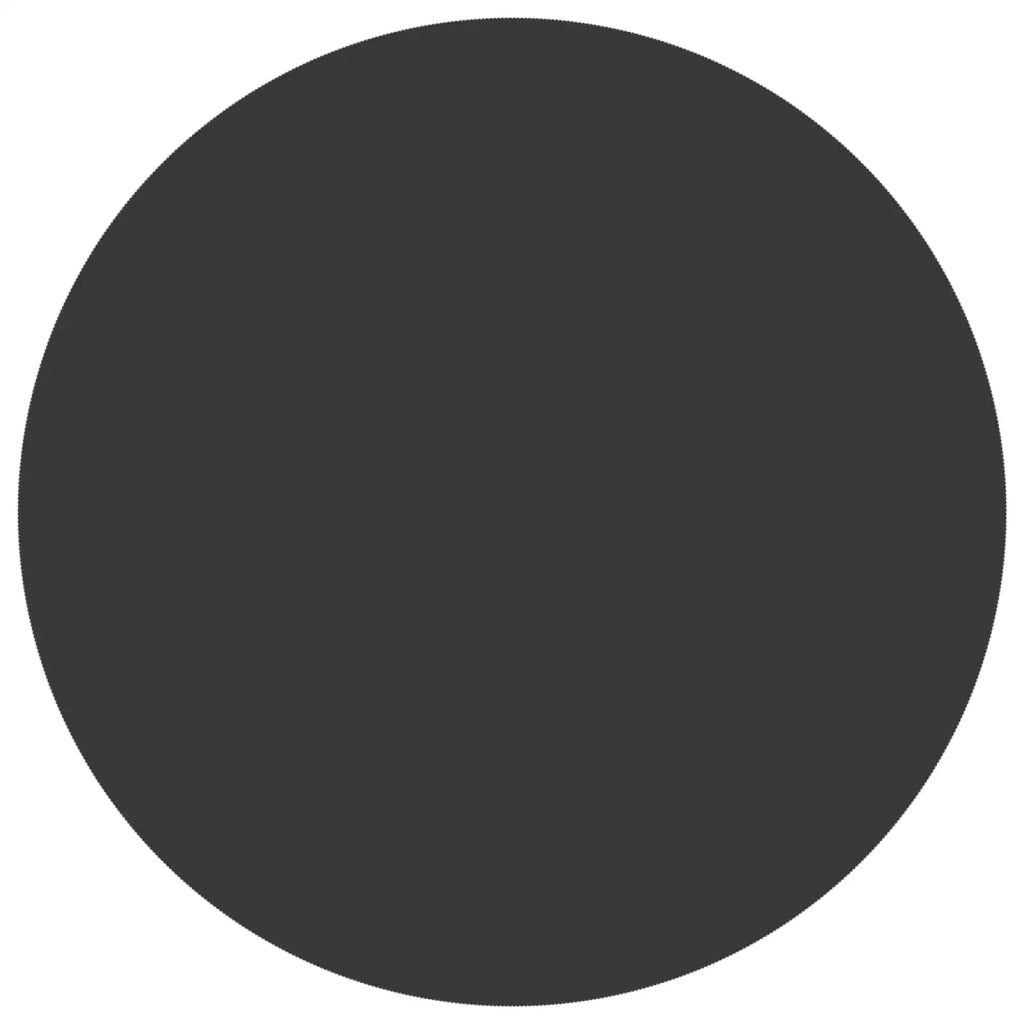 Tovaglia da Tavolo 5 pz Grigio Scuro Ø 180 cm Poliestere 42040261