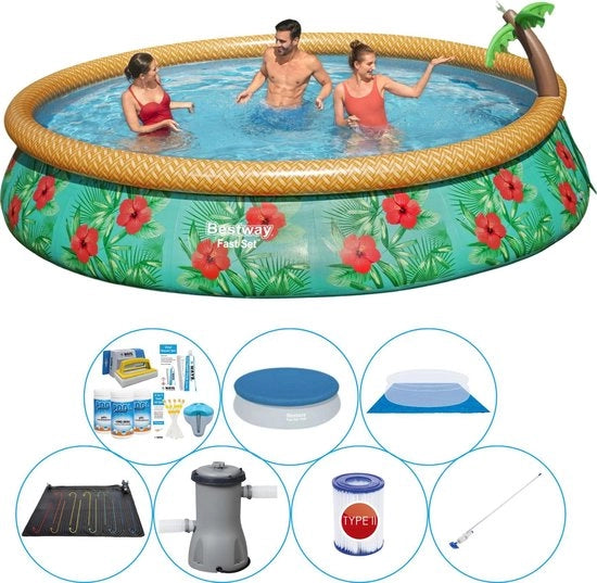 Kit di Piscina Rond 457x84 cm - Set di Piscina