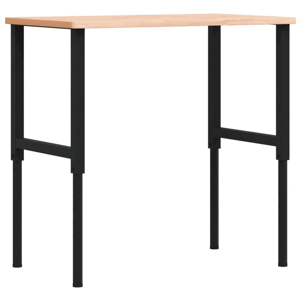 Banco da Lavoro 100x60x(71,5-98) cm Legno Faggio Rettangolare