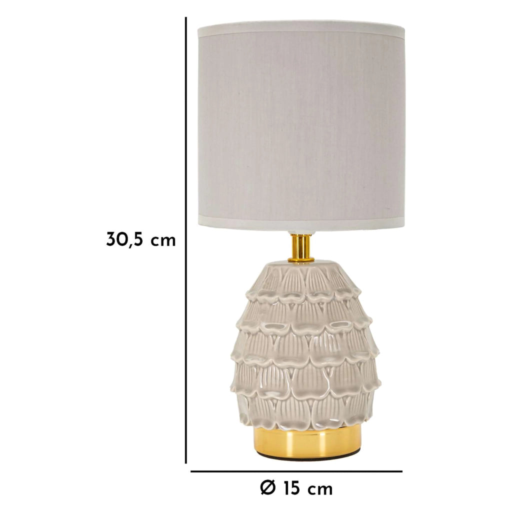 Talkee, Lampada da Tavolo Necessaria 1 Lampadina, Beige