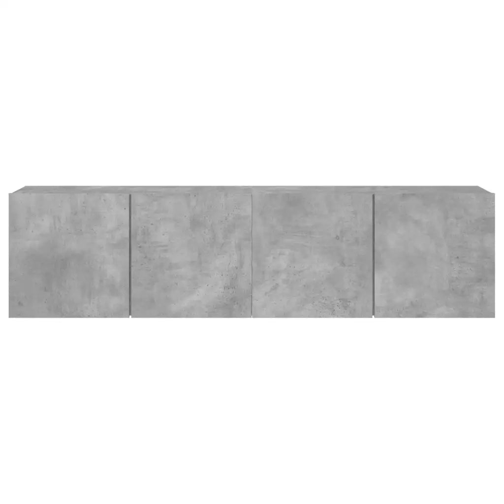 Mobili TV a Parete 2pz | Armadietto TV | Mobile Porta TV Grigio Cemento 80x30x41 cm