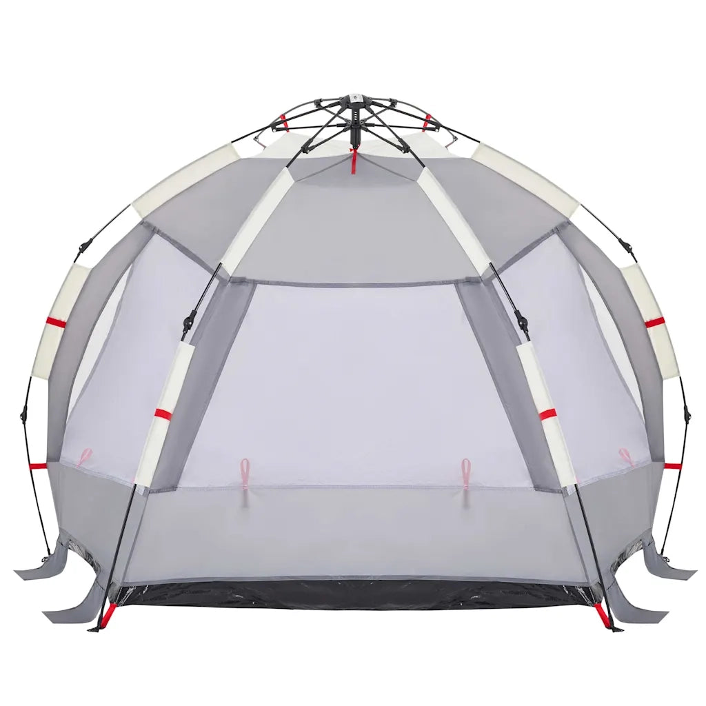 Tenda da Spiaggia 2 Persone-Tenda da campeggio Grigio Rilascio Rapido Impermeabile 931569