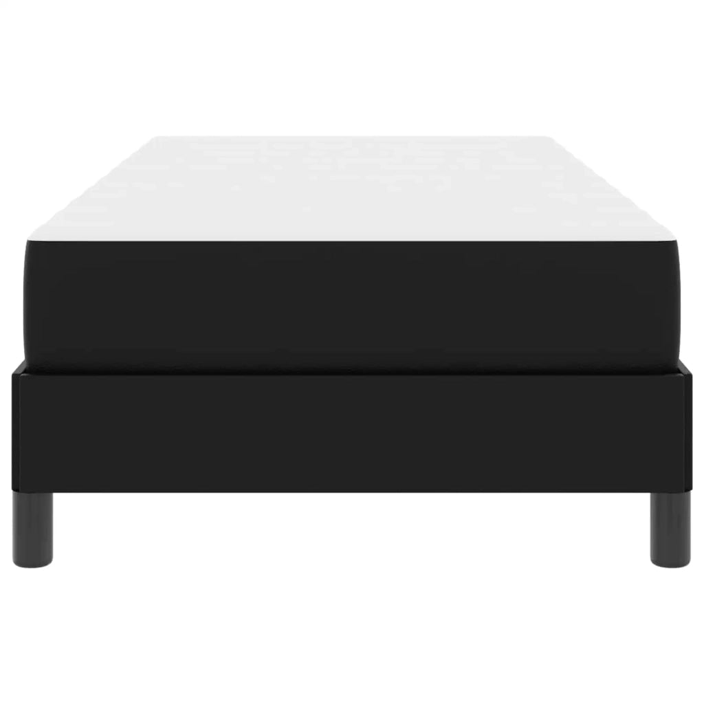 Letto singolo | Letto per adulti | Struttura del letto con materasso Nero 90 x 200 cm Tessuto