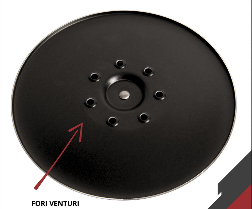 Coperchio Magico Antiodore Ventur Magic in Alluminio Ø28 cm Pomello Salvaspazio Nero