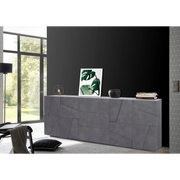 Credenza Ping 220 – 4 ante/3 cassetti – Ardesia