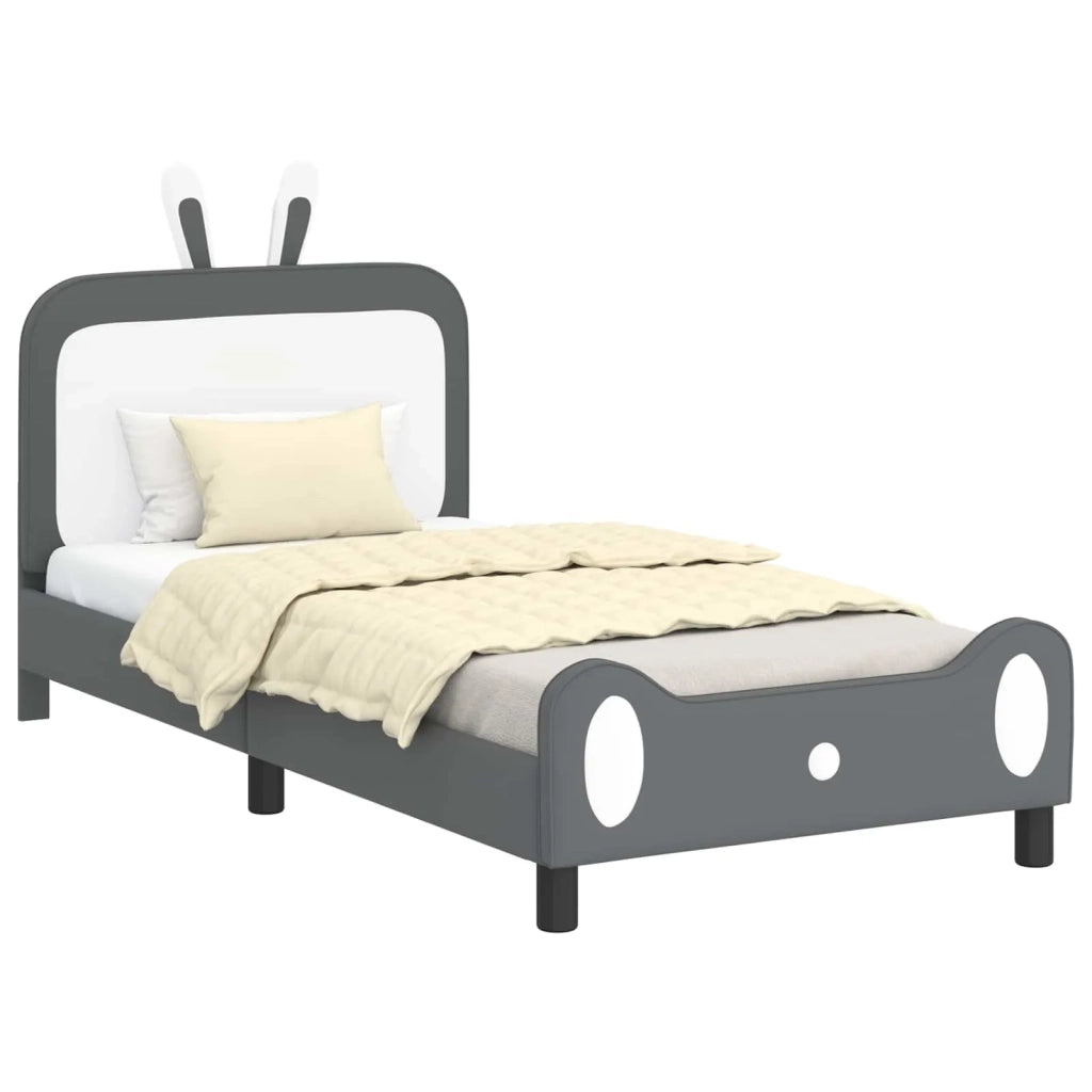 Struttura letto bambini con testata Grigio chiaro 90 x 200 cm