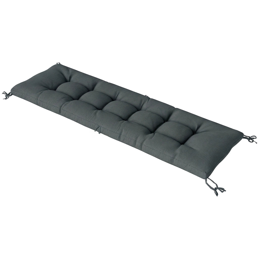 Cuscino per Lettino Prendisole ¨C Xylo ¨C Memory Foam Grigio Scuro 198x65x13cm