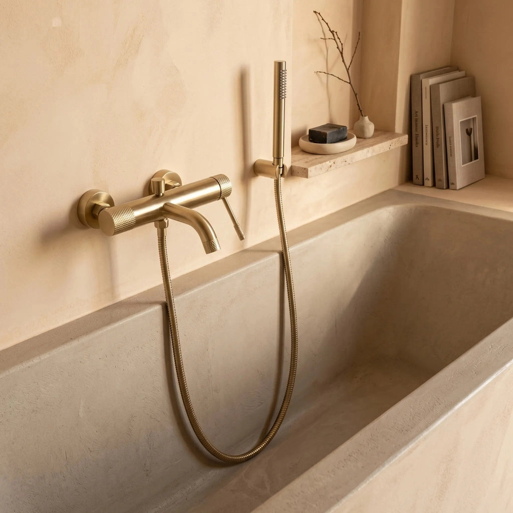 Rubinetto Da Vasca Rea Venti Brush Gold