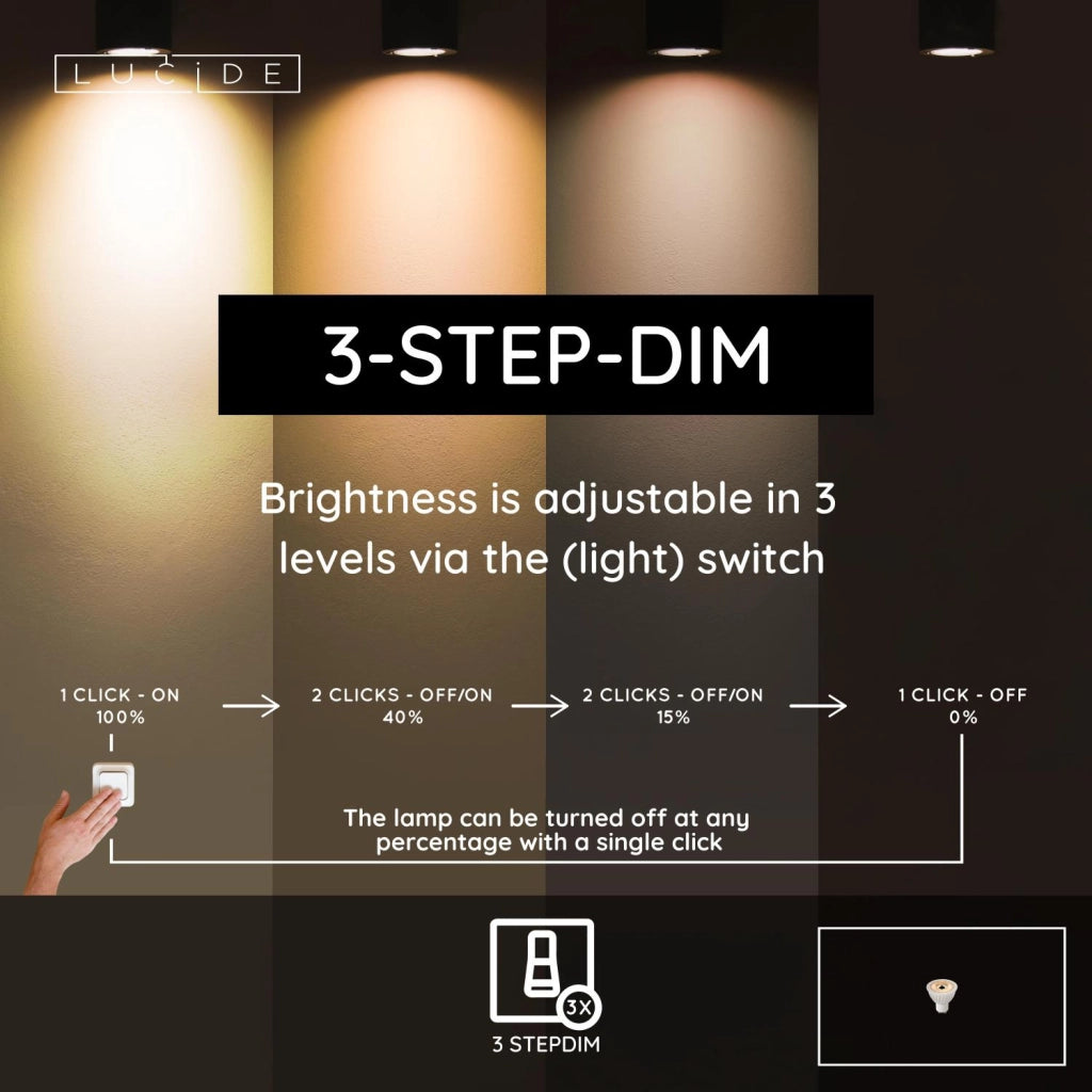 Lampadina LED riflettore GU10 5W 2200K 350 lm Lucide