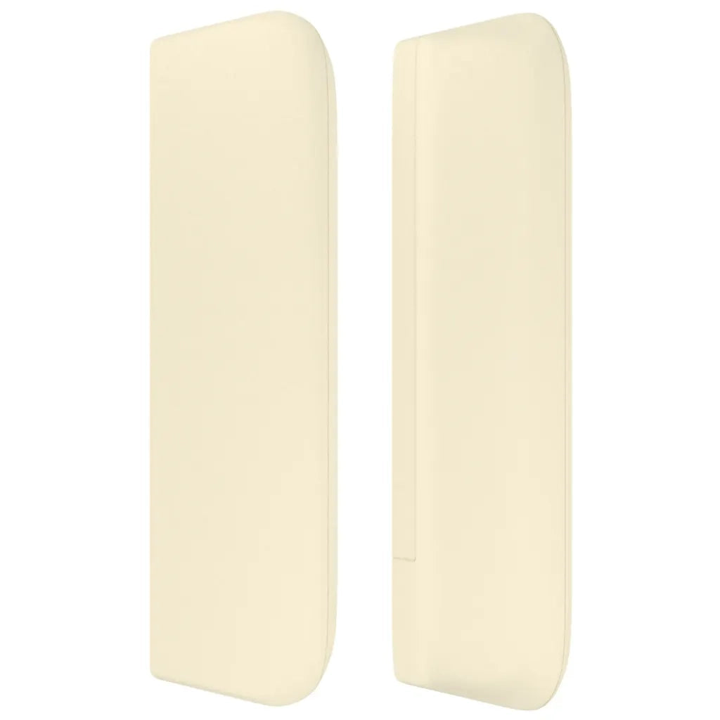 Testiera ad Orecchio Crema 203x16x78/88 cm in Similpelle
