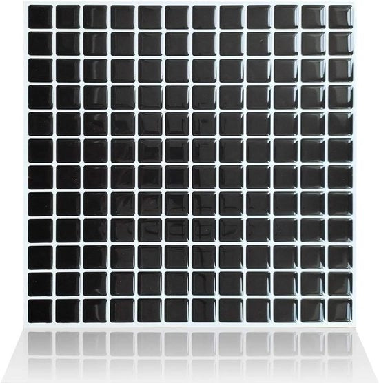 Tegelstickers 3D per decorazione di parete - autoadesivi - per cucina e bagno - con pellicola protettiva - decorativi per rivestimento backsplash - rimovibili con facilità - da applicare - decorazione di interno - 4 pacchi.