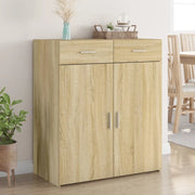 Credenza-Buffet-Armadio da cucina Rovere Sonoma 80x42,5x93 cm in Legno Multistrato 605056