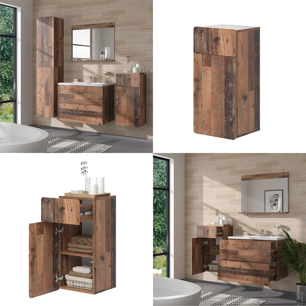 Vicco mobiletto bagno Oldstyle 36.6 x 76.6 cm con cassetto e anta