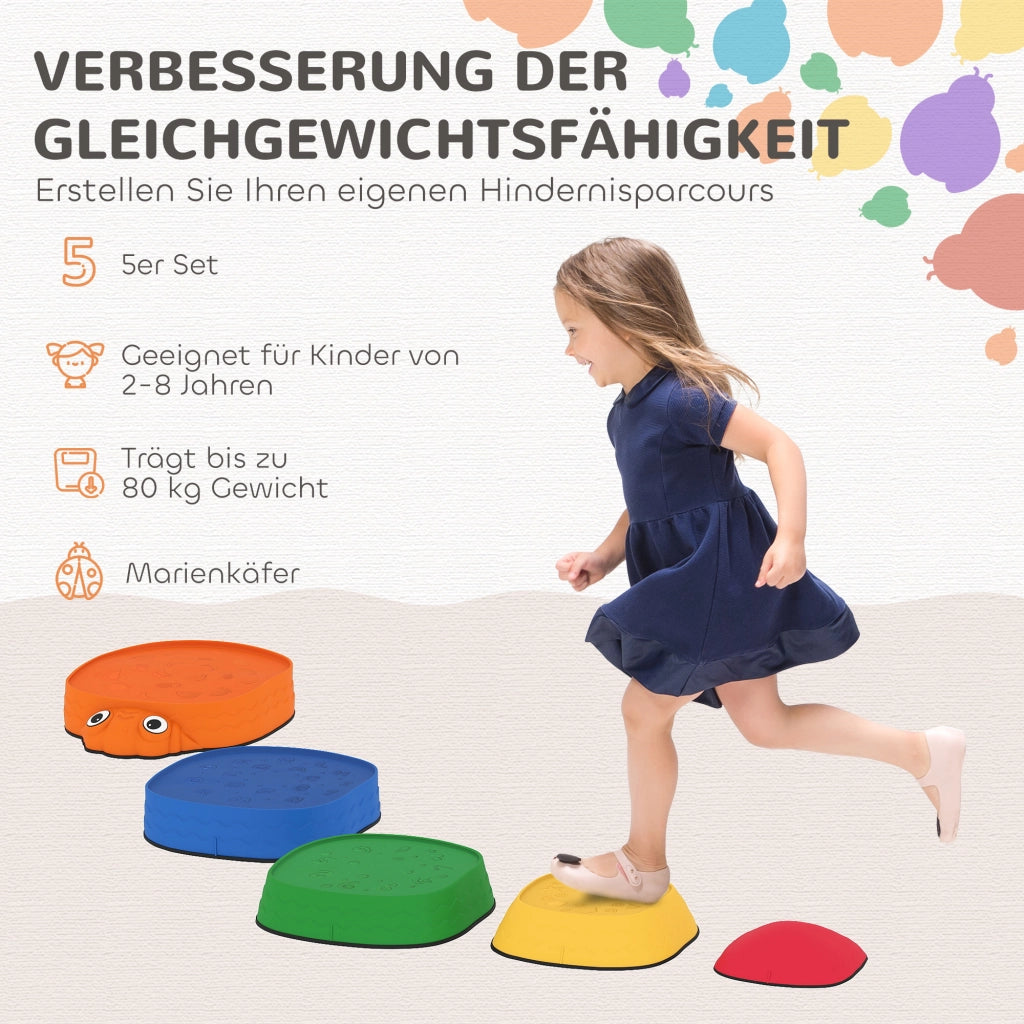 Pietre d'equilibrio per bambini 5 pezzi ¨C zephmum ¨C per interno ed esterno