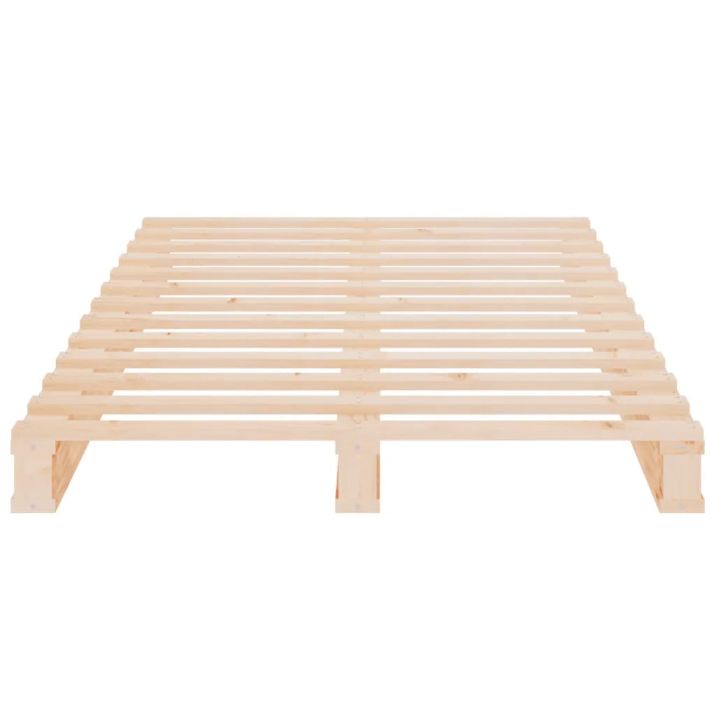 Letto singolo | Letto per adulti | Giroletto senza Materasso 90x200 cm in Legno Massello di Pino